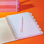 Personalised Jumbo Striped Scallop Wooden Notebook, thumbnail 2 of 5