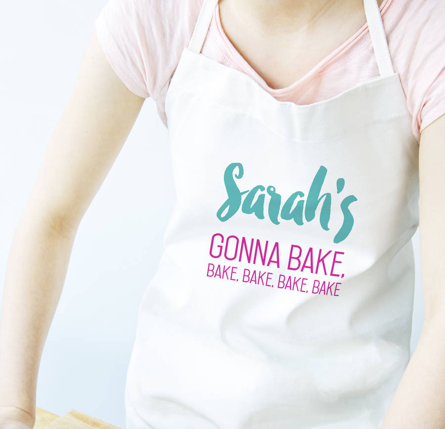 Personalised Bake, Bake, Bake Apron By Chips & Sprinkles
