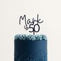 Personalised Name Is Age Acrylic Cake Topper, thumbnail 2 of 3