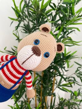 Cute Organic Handmade Teddy Bear For Babies And Kids, 2 of 8