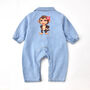Monkey Denim Romper Babies And Toddlers, thumbnail 3 of 8