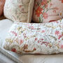 Peony Valley Cotton Quilted Throw, thumbnail 3 of 3