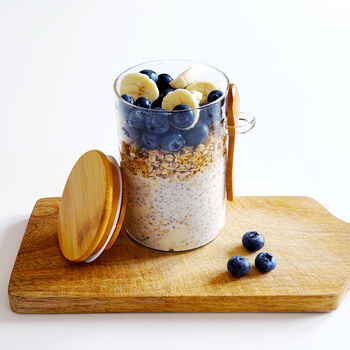 Glass Jar With Bamboo Lid And Spoon, 2 of 12