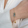 Deco Butterfly Blue Bracelet, thumbnail 2 of 8