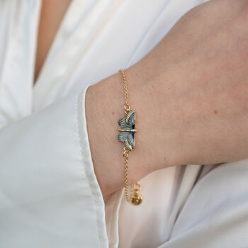 Deco Butterfly Blue Bracelet, 2 of 8