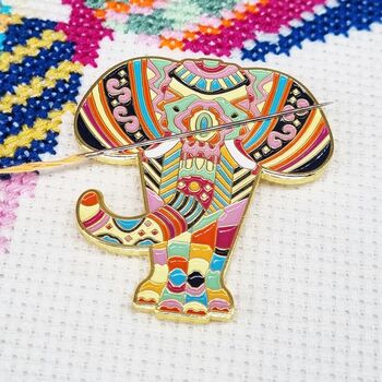 Watercolour Elephant Cross Stitch Kit, 3 of 7