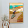 John O'groats To Lands End Cycling Travel Poster Print, thumbnail 5 of 8