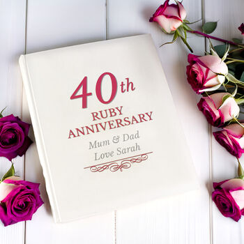 Personalised 40th Ruby Anniversary Album, 4 of 6