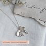 Sterling Silver Birth Flowers Family Necklace, thumbnail 7 of 9