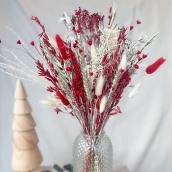 Christmas Dried Flower Arrangement With Vase, 4 of 4