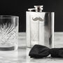 Personalised Stainless Steel Moustache Hip Flask, thumbnail 7 of 8