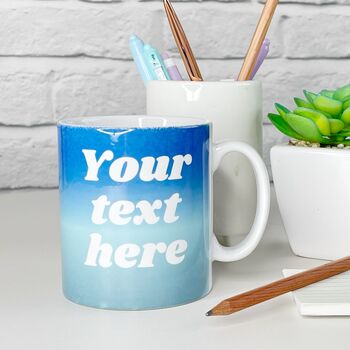 Personalised Ombre Mug With Custom Text, 2 of 4