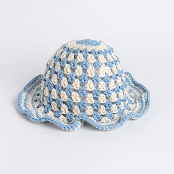 Granny Stitch Bucket Hat Easy Crochet Kit, 2 of 5
