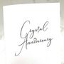 15th Crystal Jewel Personalised Anniversary Card, thumbnail 4 of 4