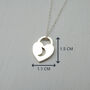 Love You To The Moon And Back Heart Necklace, thumbnail 5 of 7