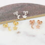 18ct Gold Plated Or Silver Moon And Star Earrings, thumbnail 1 of 6
