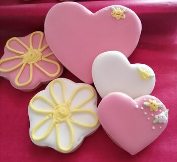 Hearts And Flowers Cookies, 3 of 5