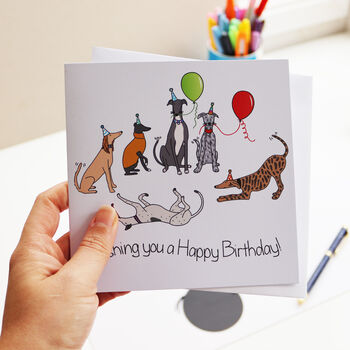 Birthday Party Dogs Greetings Card, 2 of 2