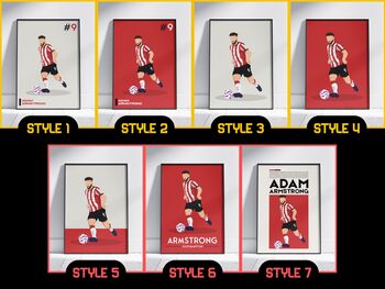 Adam Armstrong Southampton Football Poster, 2 of 6