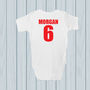 Personalised Wales Football Supporters Babygrows, thumbnail 6 of 6