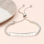 Personalised Sterling Silver ID Ball Bracelet, thumbnail 1 of 5