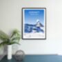 Zermatt Swiss Ski Resort Art Print, thumbnail 1 of 3