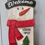 Personalised Large Christmas Snowman Sign, thumbnail 2 of 5