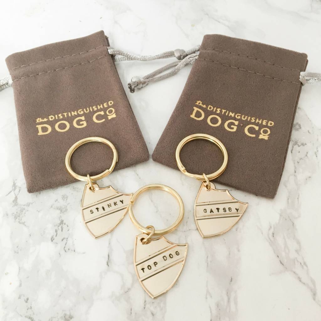 Personalised Prefect Badge Dog Collar Charm By The Distinguished Dog