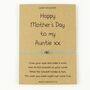 Happy Mother's Day To My Auntie Wish Bracelet, thumbnail 3 of 4