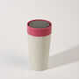 Circular Leakproof And Lockable Reusable Cup 12oz Pink, thumbnail 6 of 9