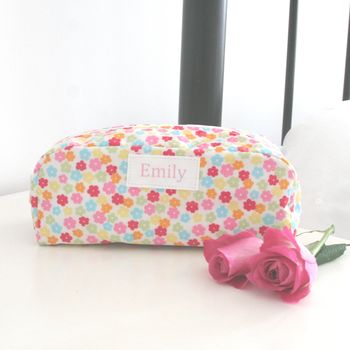 Personalised Wipe Clean Spotty Make Up Bag, 4 of 5