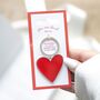 You Are Loved Heart Keyring, thumbnail 1 of 3