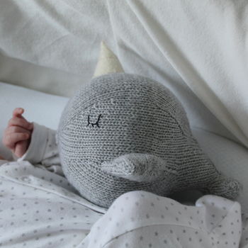 Andy The Hand Knitted Narwhal, 3 of 11