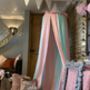 Pink And Mint Stripe Canopy Tent, thumbnail 3 of 6