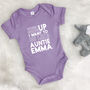 When I Grow Up I Want To Be Like… Personalised Babygrow, thumbnail 3 of 11