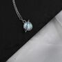 Moonstone Planet Necklace In Sterling Silver, thumbnail 5 of 10