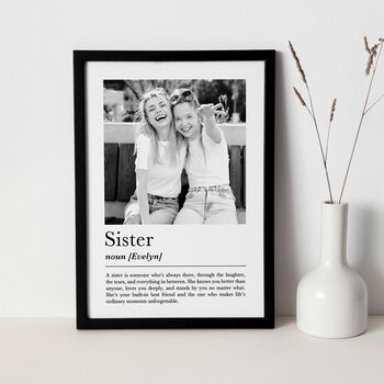 Personalised Sister Print, Gift For Sister, 2 of 6