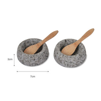 Natural Granite Salt And Pepper Pots, 3 of 3