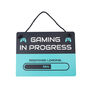 'Gaming In Progress' Hanging Door Sign, thumbnail 2 of 3