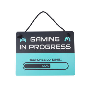 'Gaming In Progress' Hanging Door Sign, 2 of 3