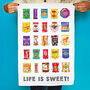 'Life Is Sweet' Tea Towel, thumbnail 1 of 2