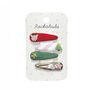 Jolly Xmas Embroidered Clip Set, thumbnail 1 of 3