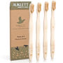 Set Of Four Numbered Adult Bamboo Toothbrushes, thumbnail 1 of 10