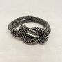 Fair Trade Handmade Glass Bead Knot Tube Bracelet, thumbnail 5 of 7