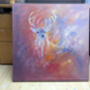 Stag In The Ether Oil Painting, thumbnail 3 of 9