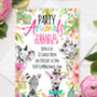 Safari Animal Party Invitation Download, thumbnail 3 of 6