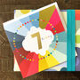 Colourful Cloud 7th Birthday Card, thumbnail 1 of 5