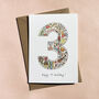 Children's Number Birthday Cards Age One To Five, thumbnail 1 of 12