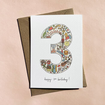 Children's Number Birthday Cards Age One To Five, 2 of 12