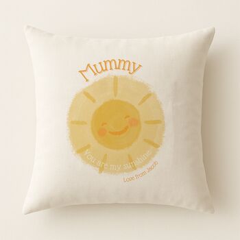 'Sunshine Smile' Personalised Cushion For Her, 3 of 4